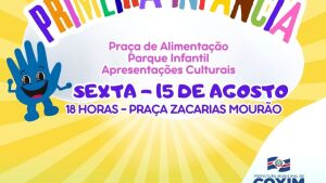 Coxim celebra a Primeira Infância com evento cultural e de convivência na Praça Zacarias Mourão