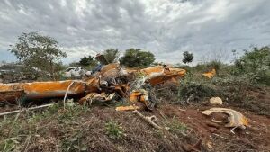 Relatório preliminar aponta colisão com árvores antes de queda de avião em MS 