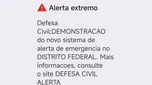 Defesa Civil testa aviso de desastre via celular no DF, GO, MS e MT