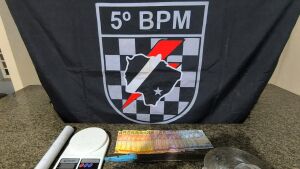 Polícia Militar em Coxim prende homem por tráfico de drogas 