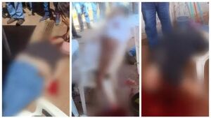 Pistoleiros mandaram mulher se afastar antes de matar 3 em lanchonete em plena luz do dia 