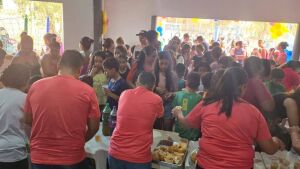Crianças de projetos sociais em Coxim têm semana especial com atividades e brincadeiras 