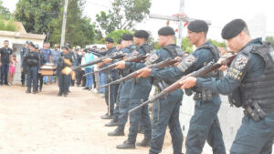 Polícia Militar presta homenagem de despedida ao militar de Coxim 
