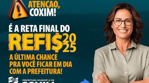 ATENÇÃO! Prefeitura de Coxim alerta: prazo final para adesão ao REFIS termina em 31 de outubro