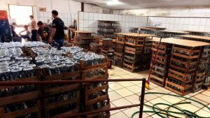 Fábrica clandestina de bebidas é descoberta em MS e dono acaba preso
