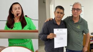 Vereadora Lúcia da AAVC celebra assinatura da Ordem de Serviço para construção da Capela Mortuária de Coxim