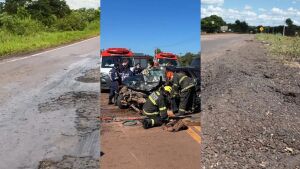 Colisão frontal entre carros mata engenheiro em MS 