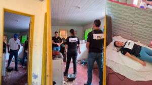 Polícia Civil realiza reprodução simulada de feminicídio em Coxim e identifica  instrumento do crime
