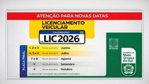 Detran-MS altera calendário de licenciamento 2026 