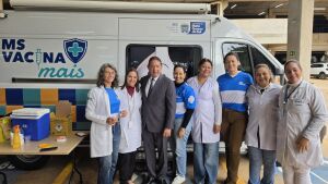 Gerson Claro reforça importância da imunização durante vacinação contra Influenza na ALEMS