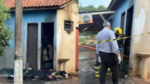 Homem morre carbonizado dentro de banheiro de bar em MS