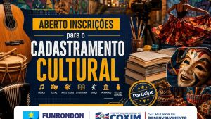 Prefeitura de Coxim abre cadastramento e atualização para artistas e agentes culturais