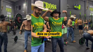 'Crossfiteiros do agro' viralizam ao treinar de chapéu, bota e fivela em MS
