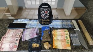 Polícia Militar apreende adolescente por ato infracional análogo ao tráfico de drogas em Coxim