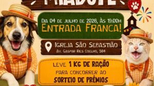 Arraiá da MiAdote em Coxim promete música, solidariedade e diversão em prol dos animais resgatados