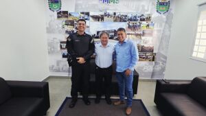 Executivo municipal e novo comando da PM reforçam parceria por mais segurança em Coxim