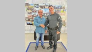 Presidente da Associação Comercial de Coxim visita comando do 5&ordm; Batalhão de Polícia Militar e reforça união pela segurança de Coxim