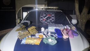 Polícia Militar prende homem por tráfico de drogas e apreende mais de 2 quilos de entorpecentes em Rio Verde de MT/MS