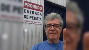 Ator Paulo Betti se escandaliza com placa de 'proibido petistas' em loja de Bonito 