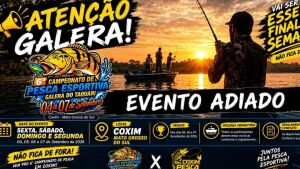 6&ordm; Campeonato de Pesca Esportiva Galera do Taquari em Coxim é adiado para outubro