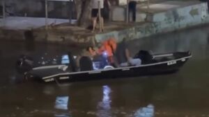 Bombeiros buscam homem que desapareceu nas águas do Rio Taquari em Coxim 