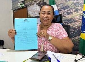 Vereadora Lúcia da AAVC lamenta reprovação de requerimento apresentado na Câmara Municipal de Coxim