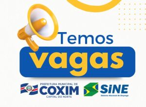 Tem vagas! Confira as oportunidades de trabalho existentes em Coxim