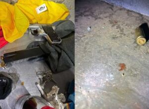 Pol&iacute;cia encontra arma, muni&ccedil;&otilde;es e motocicleta usadas em atentado a tabacaria de Coxim