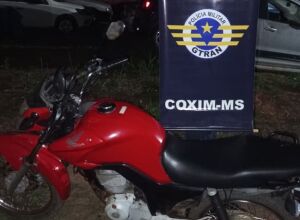 Pol&iacute;cia Militar em Coxim prende autor por recepta&ccedil;&atilde;o e recupera motocicleta furtada 