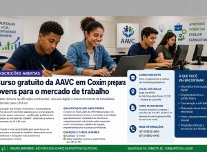 AAVC em Coxim abre inscri&ccedil;&otilde;es para curso gratuito que prepara jovens de 14 a 24 anos para o mercado de trabalho