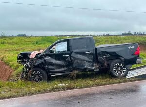 Casal morre e filha de 5 meses fica ferida em acidente com 10 v&iacute;timas em MS 