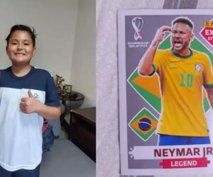 Garoto de 10 anos de BH encontra figurinha rara de Neymar: 'Não vou vender,  ele é meu ídolo', Minas Gerais