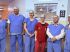 Maísa Bonini (enfermeira), Flávio Dias (vice-prefeito), Fernanda (secretária de saúde, Dr.ᵃ Natália (médica), Edilson Magro (prefeito) e Dr. João (anestesista).