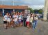 Prefeito Edilson Magro com alunos da Escola. Foto: Arquivo PMC