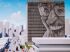 Projeto da prefeitura prevê figura de Manoel de Barros na fachada em concreto aparente do Hotel Campo Grande Foto: Reprodução maquete eletrônica