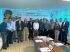 Reunião em dezembro de 2019 - representantes do Governo do Estado e Sanesul Foto: Acom
