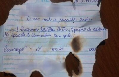 Notas promissórias foram destruídas durate o incêndio