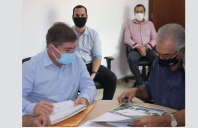 Edilson Magro e o governador de MS Reinaldo Azambuja