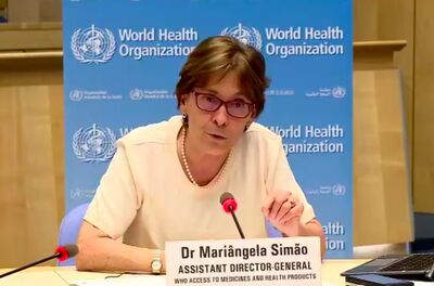 Mariângela Simão, diretora adjunta para acesso a medicamentos da Organização Mundial de Saúde.