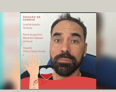 Alexandre precisa de doação de sangue de qualquer tipagem.