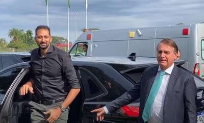 Mauricio Souza, envolvido em polêmica de homofobia e o presidente Jair Bolsonaro.