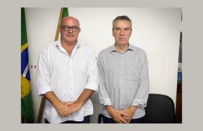 Réus Fornari recebe o presidente da Assembleia Legislativa Paulo Corrêa em Rio Verde