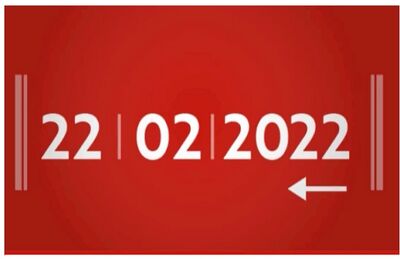 A data de hoje, 22 de fevereiro de 2022, é um palíndromo.