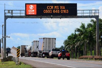 A CCR MSVia já arrecadou R$ 1,8 bilhão com o pedágio da BR-163 desde que o primeiro ponto de cobrança foi aberto, em 2014.