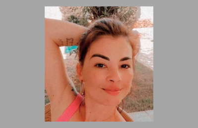 Daiane em uma das fotos postadas no Facebook