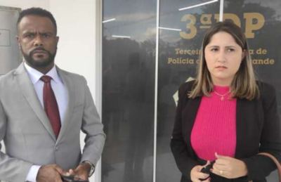 Advogados de Célio de Alencar, Gerson Santos da Costa e Bruna Rocha Davalos.