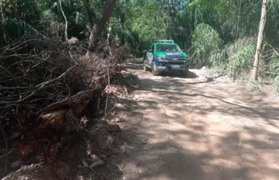 Estrada foi aberta sem licenciamento ambiental em Bonito.