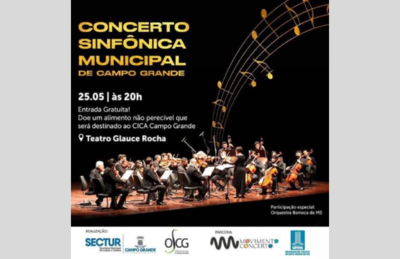 Orquestra Sinfônica de Campo Grande realiza concerto gratuito nesta quarta