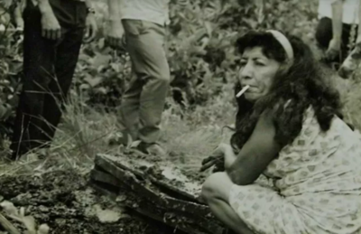 Célia de Souza, conhecida como a Bruxa da Sapolândia. 