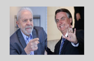 O ex-presidente Lula e o atual, Jair Bolsonaro
